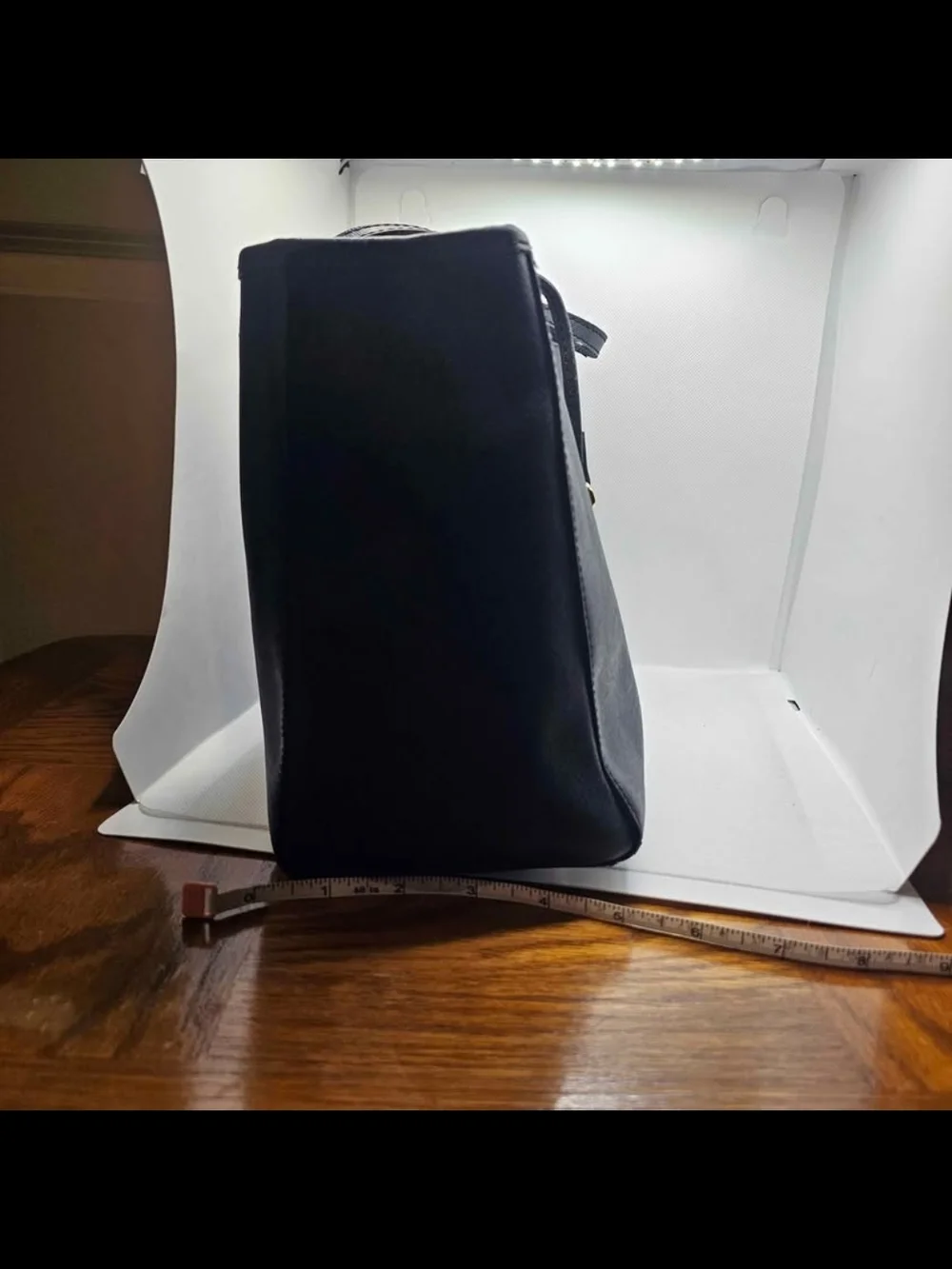 Michael Kors Black Leather Tote with Removable Strap